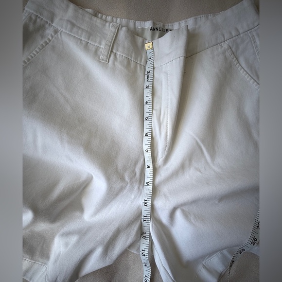 Anne Klein White Cotton Shorts Size 10 NWT (No Tags) - Picture 6 of 7